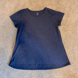 Navy Pure Jill Scoop-Neck Elliptical Tee